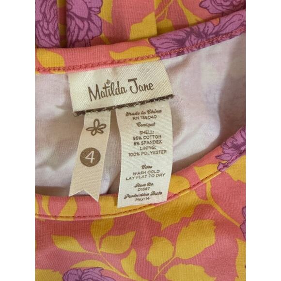 Vintage Matilda Jane Secret Fields Dress Girls Sz 4 - Picture 7 of 7